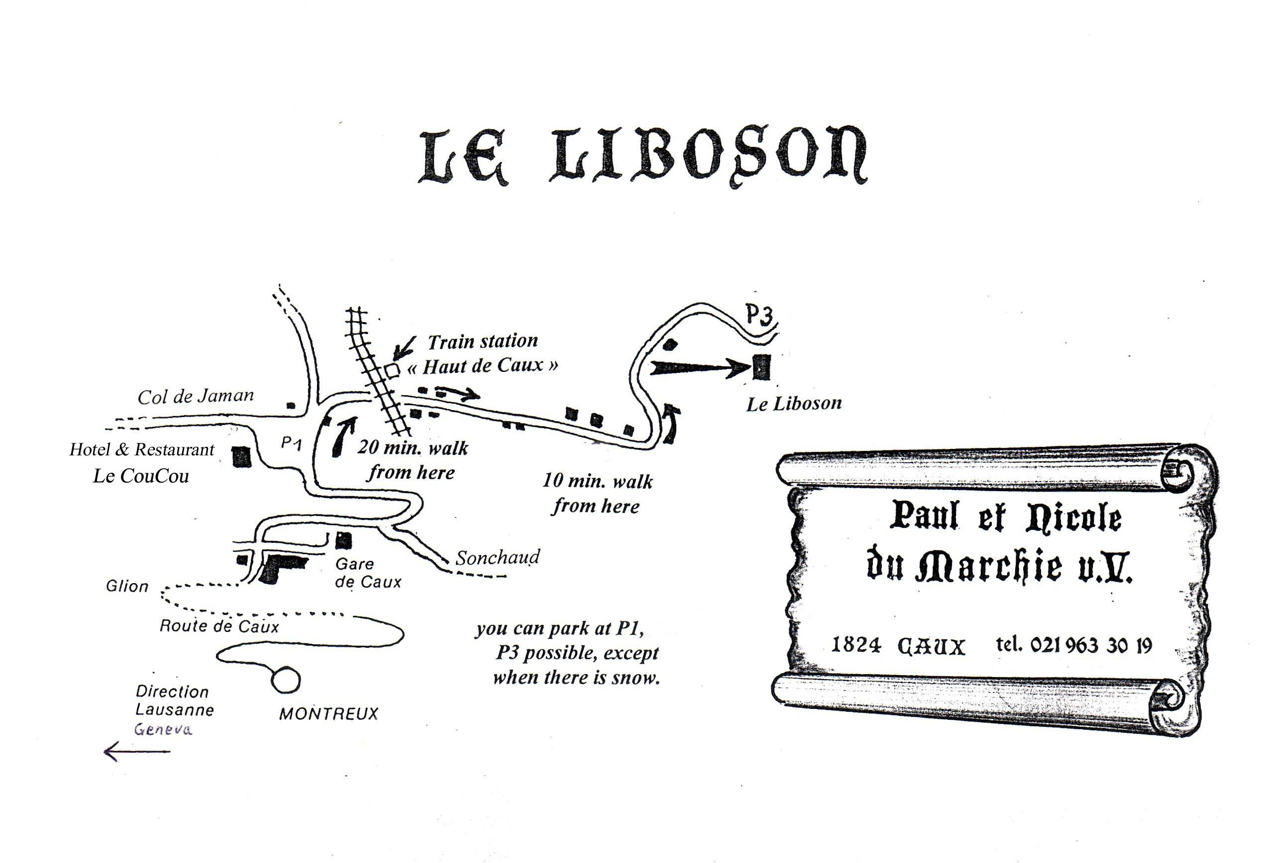 Map from Le CouCou to Le Liboson